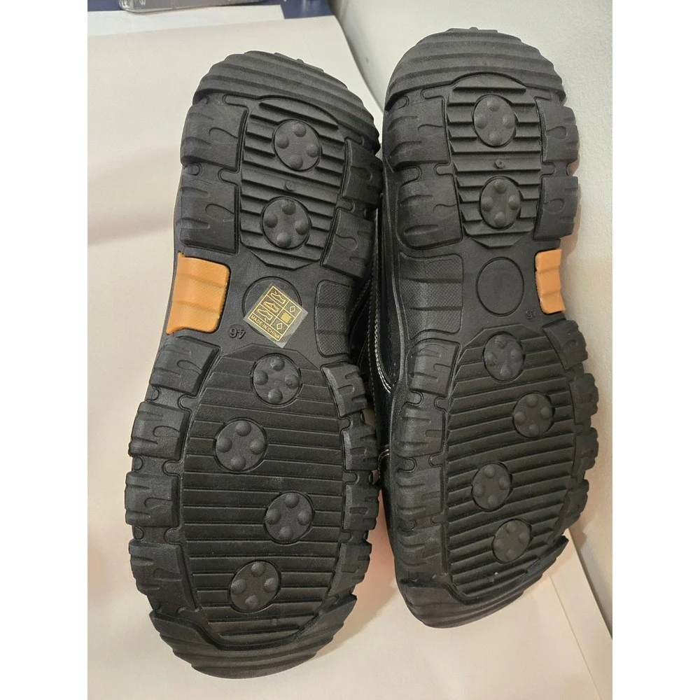 NEW no Box, Men's Black Ankle‎ Boots Lace Up Lug Sole Casual Shoes
